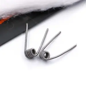 Snow Organic Cotton for Coil Wicking - 2 PCS+2 Pre-Built Coils