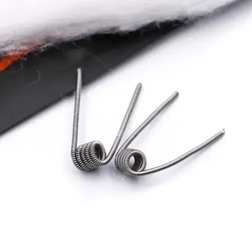 Snow Organic Cotton for Coil Wicking - 2 PCS+2 Pre-Built Coils
