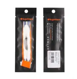 Snow Organic Cotton for Coil Wicking - 2 PCS+2 Pre-Built Coils