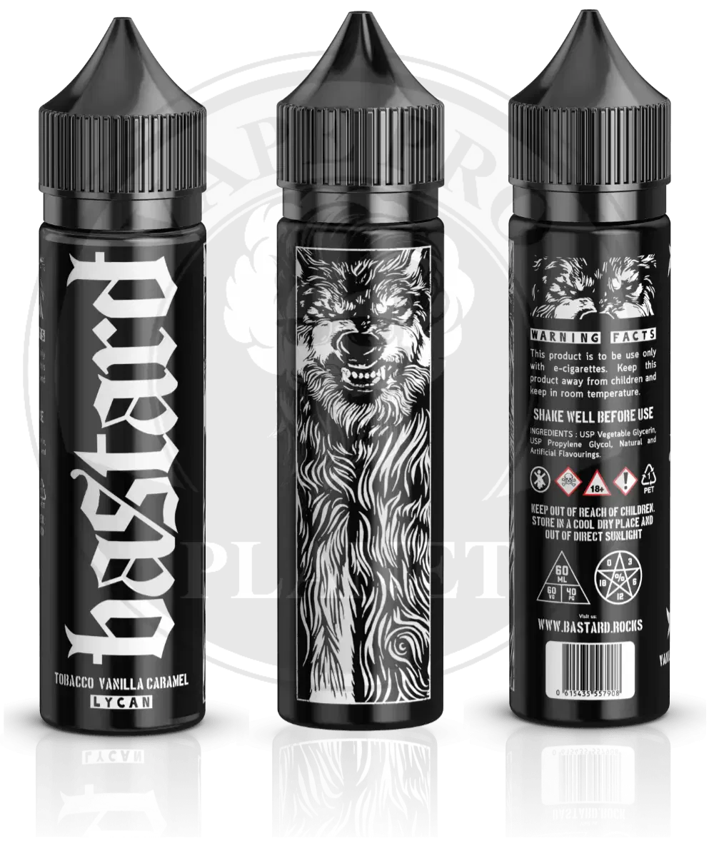 LYCAN Vanilla Caramel Tobacc By Bastard, 60ml, 3mg