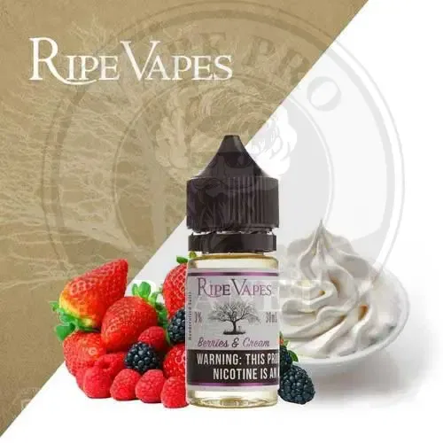 Berries And Cream Salt By Ripe vapes 30ml 30mg/50mg