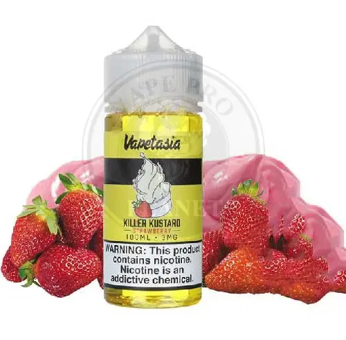 Killer Kustard Strawberry By Vapetasia 100ml 3mg