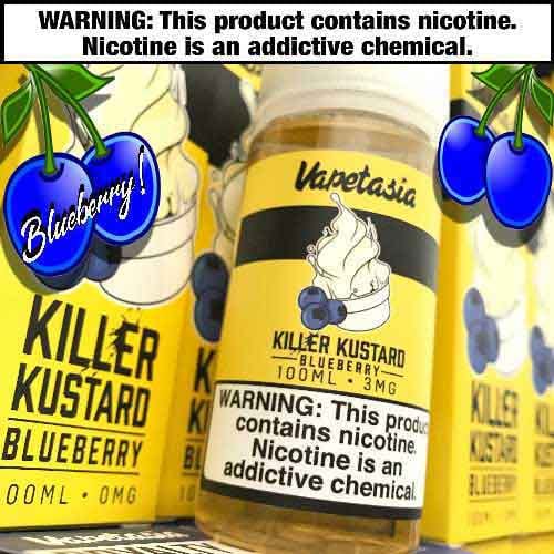 Killer Kustard Blueberry By Vapetasia 100ml 3mg
