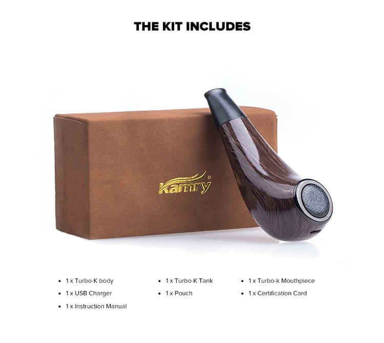 Kamry Turbo K Pipe Vape Kit 1000mAh