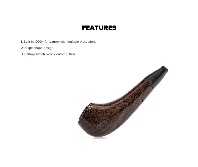 Kamry Turbo K Vape Pipe Kamry Turbo K Pipe Vape Kit 1000mAh