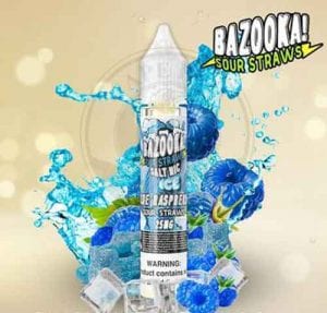 Blue Raspberry Ice Salt by Bazooka Sour Straws